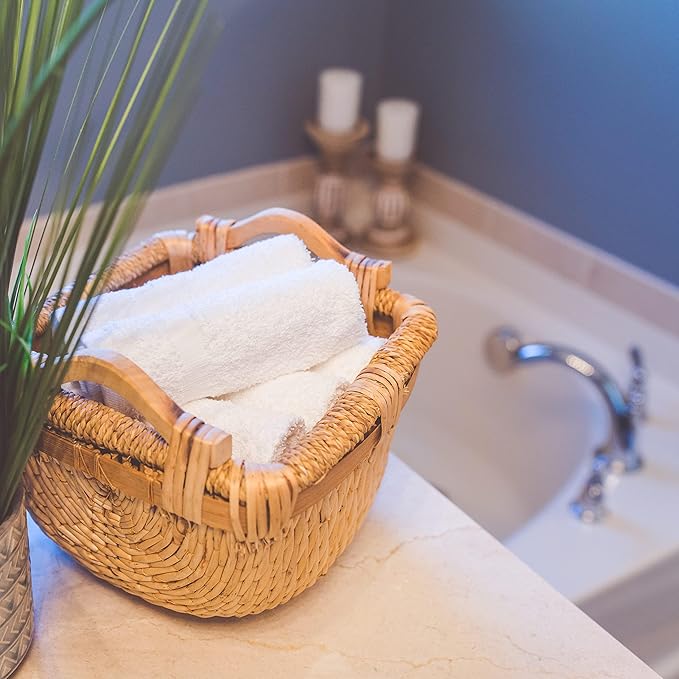 GREEN LIFESTYLE 100% Cotton Terry Towels, White, 240 Pack - 14x17 inches, Absorbent, Durable, Multipurpose Cleaning Rags