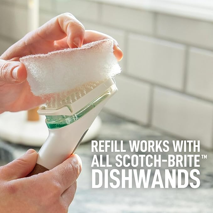 Scotch-Brite Greener Clean Dishwand Refills 673GC-12, 12/3