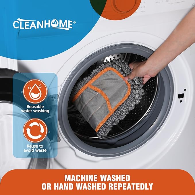 Twisted Microfiber Mop Replacement Mop Pads (Fit CLEANHOME Dust Mop : B0CYGYR9HR)