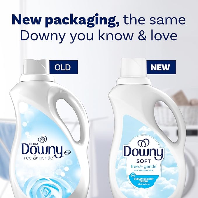 Downy Free & Gentle Fabric Softener (Fabric Conditioner), 111 fl oz, 150 Loads, Hypoallergenic
