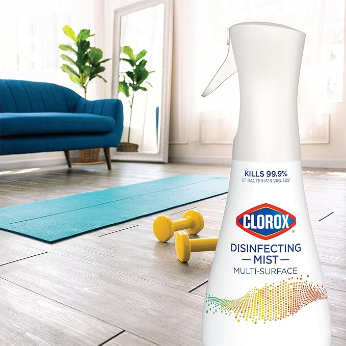 Clorox Disinfecting Mist, Lemon and Orange Blossom, 1 Spray and 1 Refill, 16 oz Each