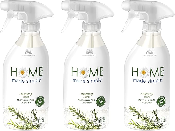 Home Made Simple All Purpose Cleaner Natural Household Surface Cleaning Spray, Rosemary Scent, 54 Fluid Ounce