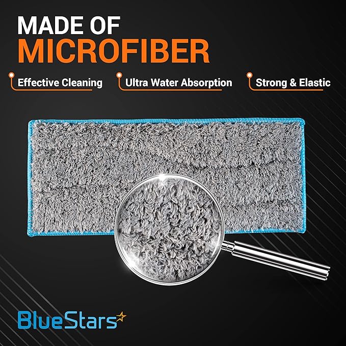 BlueStars 10 Packs Washable and Reusable m6 Wet Mopping Pads - Compatible with Braava Jet M Series Braava Jet m6 (6110) (6012) (6112) (6113) Ultimate Robot Mop