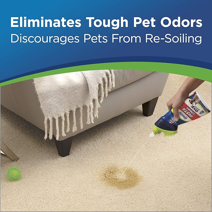 Woolite InstaClean Pet with Brush Head Cleaner, 1740, 18 fl. oz, 18 Fl Oz , white