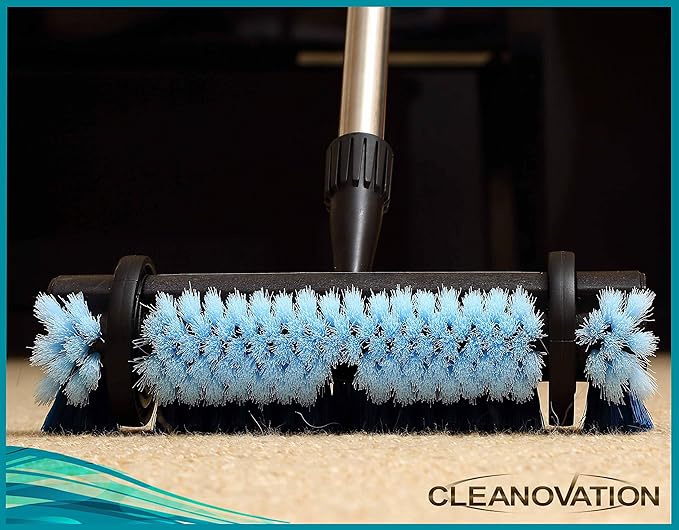 Rug Renovator Floor Scrub Brush with Long Handle, Scrape Brush Stiff Bristle Scrubber, Cleaning for carpet pet stains and odors, 32 Fl oz Carpet Shampoo