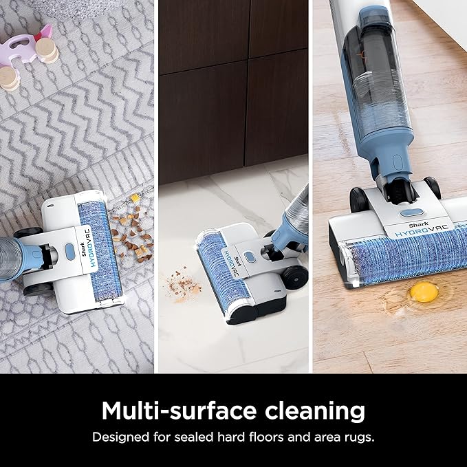 Shark HydroVac Multi-Surface 33-Oz. Concentrate with Odor Neutralizer Technology, Compatible with all HydroVac 3-in-1 Cleaners, for Sealed Hard Floors & Area Rugs, Spring Clean Scent, Purple, WDCM30