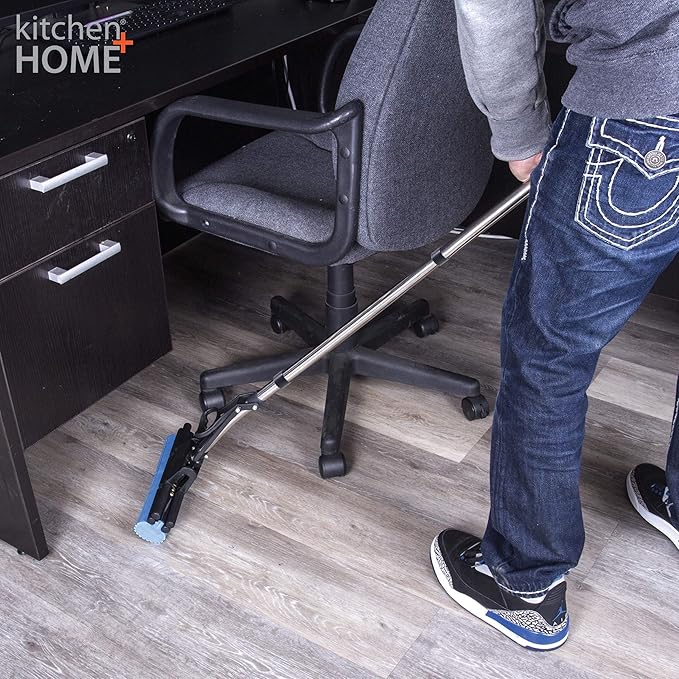 Kitchen + Home PVA Sponge Roller Mop - 11" Quadruple Roller All Purpose Floor Cleaner