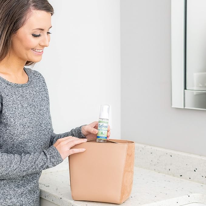 Refresh Liquid Wipe: Toilet Paper Foam. Eco-Friendly Flushable Wet Wipe Alternative. Cleanses and Soothes with Witch Hazel and Aloe. Plumbing & Septic Safe. 50ml (1.69 Fl Oz) – 1 Pack.…