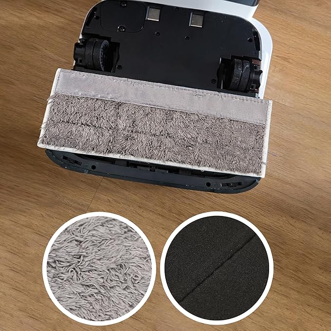 6 Pack Washable Dry Mopping Pads Replacement Compatible for IRobot Braava Jet M6 (6110) (6112) Reusable Robot Mop Microfiber Sweeping Pads