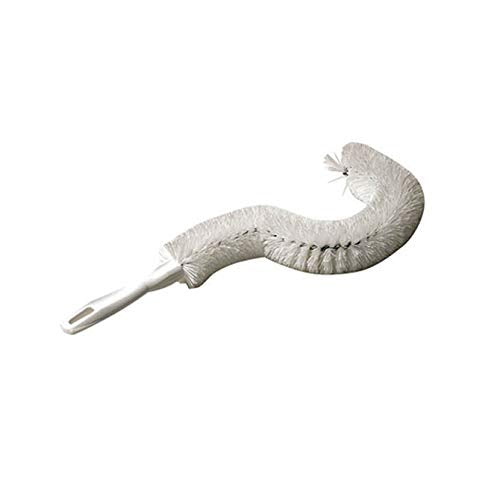 Coffee Pot Cleaning Brush, Made in USA, for Coffee Makers and Glassware, Curved Design, Soft Non-Scratch Foam Bristles, Perfect for Decanters, Wide-Neck Glasses, and Bottles, by FryOilSaver Co, B38C