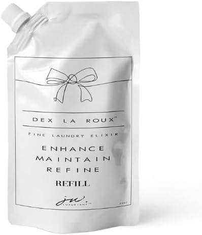 Dex La Roux Fine Laundry Detergent Elixir - Luxury Detergent-Laundry Perfume-Plant Based (32 oz Refill Pouch)