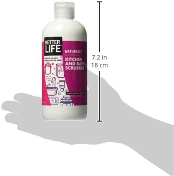 Better Life Natural Kitchen and Bath Scrubber, 16 Ounces (Pack of 2), 24434