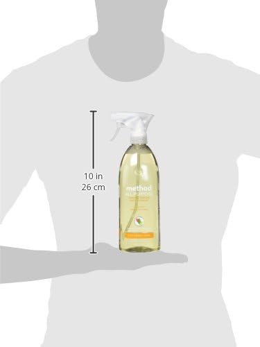 Method All-Purpose Cleaner Spray, Ginger Yuzu, Plant-Based and Biodegradable Formula Perfect for Most Counters, Tiles, Stone, and More, 28 oz Spray Bottle, (Pack of 8)