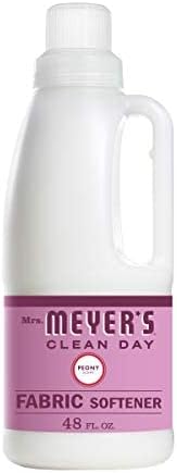 Mrs. Meyer’s Clean Day Liquid Fabric Softener, Peony Scent, 32 OZ. (2 Pack)