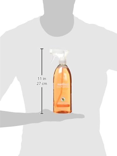 Method All-Purpose Cleaner Spray, Clementine, Plant-Based and Biodegradable Formula Perfect for Most Counters, Tiles, Stone, and More, 28 oz Spray Bottles, (Pack of 2)