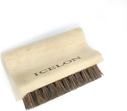 Eco-Friendly BBQ Grill Brush/Scrubber Palmyra (Safe-Contains No Metal Bristles), Beige