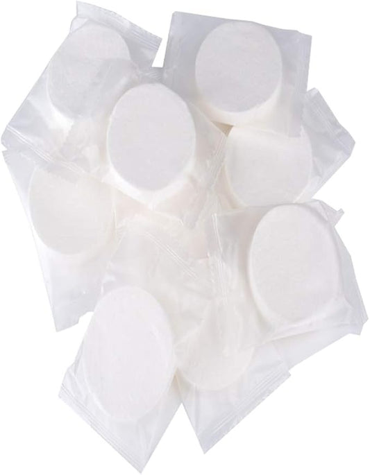 100 Pcs Compressed Towel Tablet Towel Coin Tissue Mini Coin Non-Woven Disposable Compressed Towel Portable Camping Wipes for Cleansing Baby Hands&Face/Travel/Beauty/Home