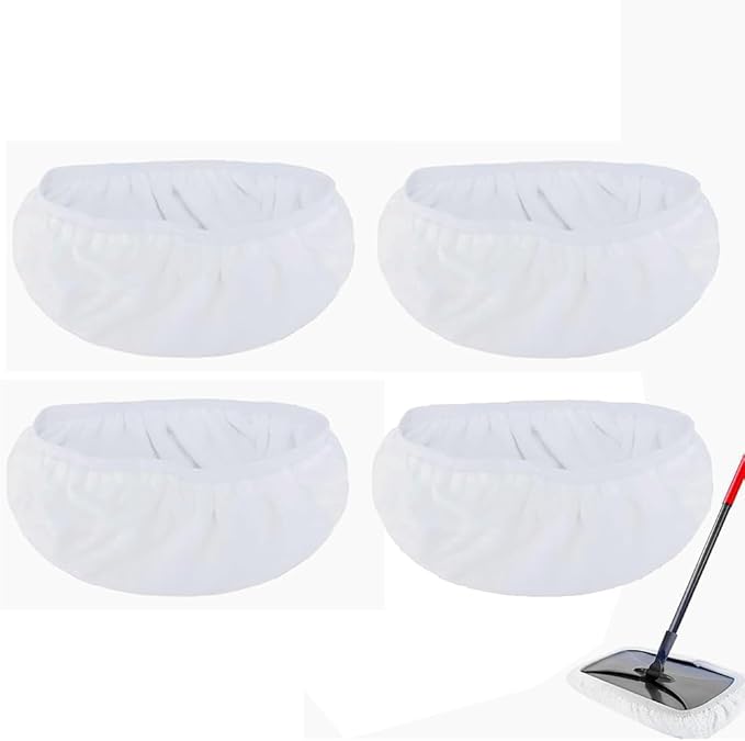 8"x15" Mop Replacement Head Compatible with O Cedar Hardwood Floor'N More Microfiber Mop- Reusable Mop Pads Refill Cotton Cloth Mop Covers for Wet and Dry Use - 15x8 Inch - 4 Pack