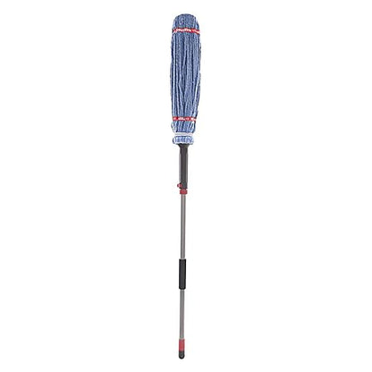 Rubbermaid Commercial Products Self-Wringing Ratchet Twist Mop with Blended Yarn Head, 54-Inch (1809375)