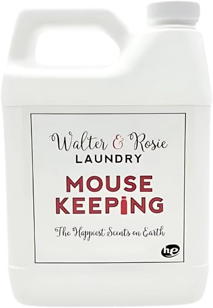 Walter & Rosie Mouse Keeping Luxury Detergent - Inspired Scent with Bergamot and Grapefruit - Cleans All Fabric Types - Ideal for Machine & Handwash - The Happiest Detergent on Earth - 64 Oz