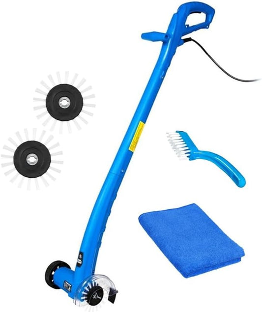 Grout Groovy! Electric Stand-up Lightweight Grout Cleaning Machine | Easy to Use Deep Cleaning Machine | Powerful & Versatile Grout Cleaner | Bathroom, Tile, & Kitchen Floor (Original)