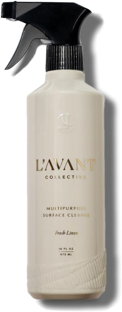 L’AVANT Collective All Purpose Cleaner Spray – Natural Cleaning Spray for Kitchens, Counters, and Bathrooms – Vegan, Organic, Plant-Based Multipurpose Surface Cleaner with Refreshing Fresh Linen Scent