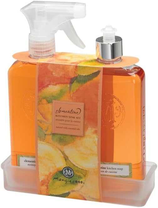 Kitchen and Bath Surface Cleaner Plant-Based Concentrated Liquid Household Cleanser, 14-Ounce, Clementine