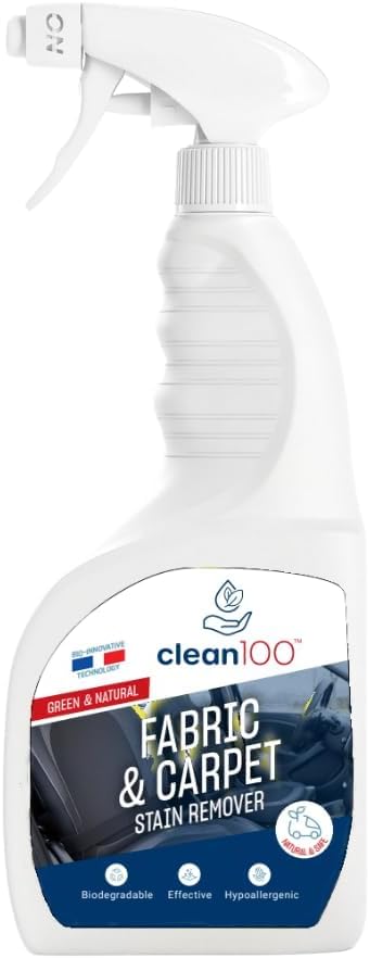 Fabric & Carpet Stain Remover – All Purpose Biodegradable Fabric Stain Remover - 100% Natural Cleaner for Cars, Trucks, SUVs, RVs