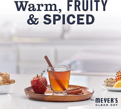 MRS. MEYER'S CLEAN DAY Kitchen Basics Soap Set, Apple Cider, Liquid Hand Soap 12.5 oz, Liquid Dish Soap 16 oz,1 CT