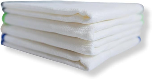 Wood Fiber Cloth, Multipurpose Cleaning Eco-Friendly Sustainable, Constructed so Food and Odor-Causing Particles can be Rinsed Away (4 Pack) - 9.5" x 11"