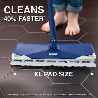Bona Hardwood Floor Disposable Wet Cleaning Pads - 12 cleaning pads per pack - unscented - Use with Bona Mops - Residue-Free Floor Cleaning Solution for Wood Floors