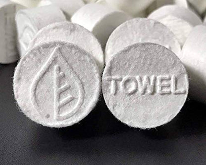 Coin Tissues | 100 Pack with 2 Carrying Cases | Toilet Paper Tablets | Compressed Towels | Expandable Wipes | Soft & Odor Free