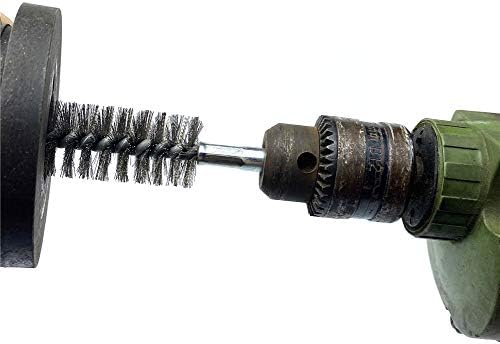 6pcs Pipe Cleaning Brush Set Stainless Steel Bristles, Stainless Steel Pipe Brush for Auto Parts,Bottles, Tubes, Etc.(9/10" 23mm)