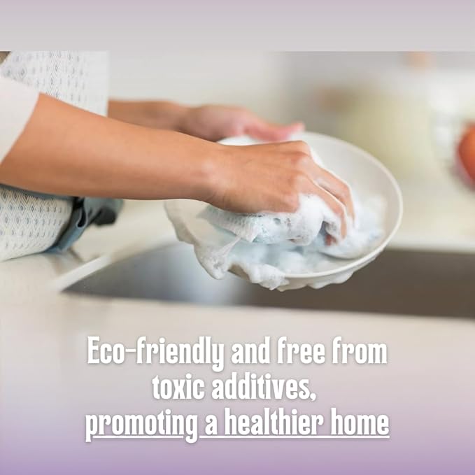 7 Big Dish Soap Bars with Lavender Oil & Natural Ingredients, Skin-Safe, Non-Toxic, Plastic-Free Packaging
