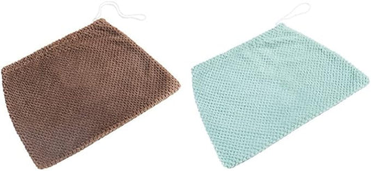 2PCS Reusable Floor Cleaning Cloth Broom Replacement Cloth Cotton Mop Pad Lazy Broom Cover Washable Duster Mopping Refills for Wet & Dry Floor Cleaning(Random Color)