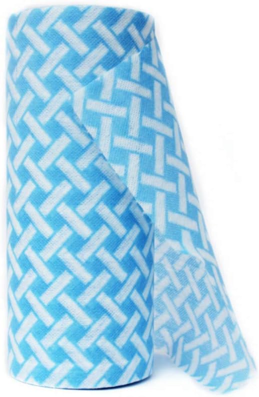JEBBLAS Handiwipes Reusable Cloths Dish Towels and Dish Cloths Reusable Towels,Thick Handy Cleaning Wipes Quick-Dry 90 Count/Roll,Blue