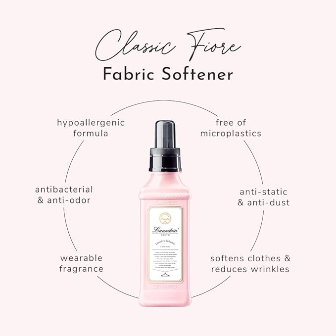 Laundry Softener Classic Fiore, 2pk - Fabric Softener Liquid - Plant-Based Liquid Softener - Laundry Scent Boosters - Laundry Fabric Softener - Fabric Scent Softener, Health & Household