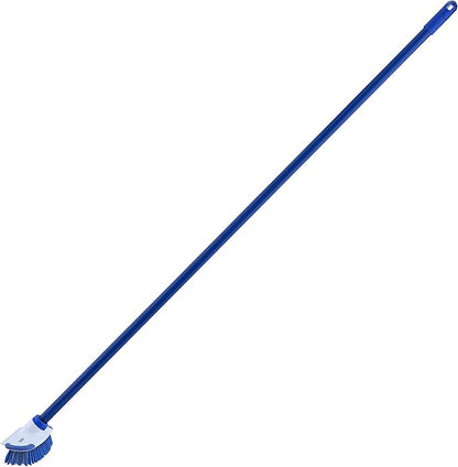 Superio Deck Scrub Brush with Long Handle 54", Heavy Duty Stiff Bristles Grout Scrubber with Scraper - Cleans Hot Tub, Swimming Pool, Granite Tiles, Bathroom, Patio, Kitchen, Wall and Deck (2, 54")…