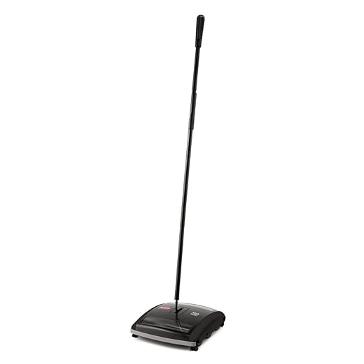 Rubbermaid Commercial Executive Series Brushless Mechanical Carpet Sweeper, Galvanized Steel, Black, for Professional/Janitorial Debris Collection from Indoor Floors/Hardwoods