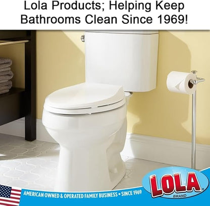 Lola Products “Classic” Toilet Brush, Durable Fiber Stiff Bristles, Bathroom Toilet Bowl Cleaner, Compact Size, Non-Scratch, Long-Lasting - 72 Pack