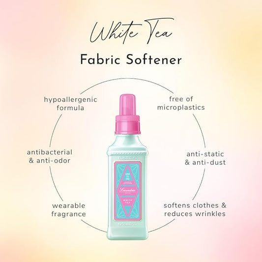 Laundry Softener White Tea, 2pk - Fabric Softener Liquid - Eco-Friendly & Plant-Based Softener - Laundry Scent Boosters - Laundry Fabric Softener - Fabric Scent Softener, Health & Household