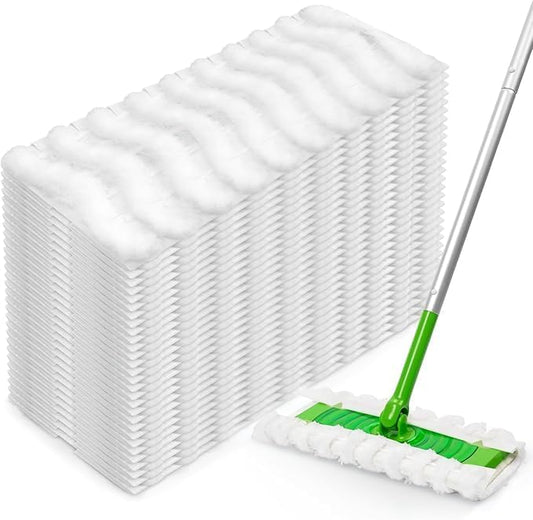50 Count Sweeping Pet Refills for Swiffer Sweeper Heavy Duty Dry Sweeping Cloth Refills with Febreze Odor Defense，Unscented, Disposable
