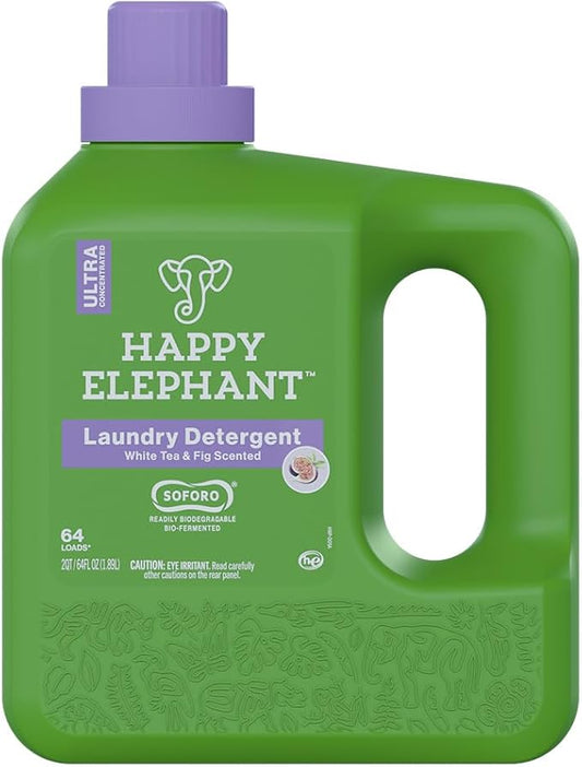 Everyday Clean House Starter Bundle - Laundry Detergent, Fabric Softener, Dish Soap, Eco Friendly, Biodegradable - White Tea and Fig
