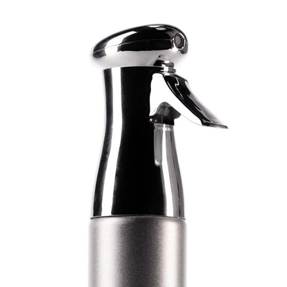 Colortrak Luminous Spray Bottle, 250ml/8.5oz Bottle with Full 360° Distribution, Easy-Use Pump, Quick View Window to Monitor Water Level, Eco-Friendly, Silver