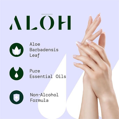 ALŌH Skin - Softening Sanitizing Hand Wipes – Sweet Orange Bergamot - 4 Boxes of 20 Individually Wrapped Wipes (80 wipes)