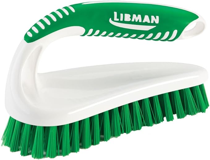 Libman Scrub Brush Kit – Three Different Durable Brushes for Grout, Tile, Bathroom, Kitchen. Easy to Handle, Strong Fibers for Tough Messes – Family Made in the USA, Unisex Lot 2406