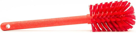 SPARTA Large Water Bottle Brush Ideal for Wide-Mouth Jars, Bottles and Tumblers, Dishwashing Tool with Handle for Home and Commercial Kitchens, Plastic, 12 Inches, Red