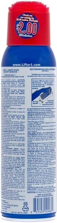 GROVE Lifter-1 Carpet Stain & Spot Remover Spray 18 oz Bundle with Microfiber Cloth - Effortless Carpet Stain Remover - Quick and Easy Carpet Cleaner Spray for Tough Stains - (4 Items)