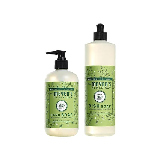 MRS. MEYER'S CLEAN DAY Variety, 1 Mrs. Meyer's Liquid Hand Soap Iowa Pine, 12.5 OZ, 1 Mrs. Meyer's Liquid Dish Soap Iowa Pine, 16 OZ, 1 CT