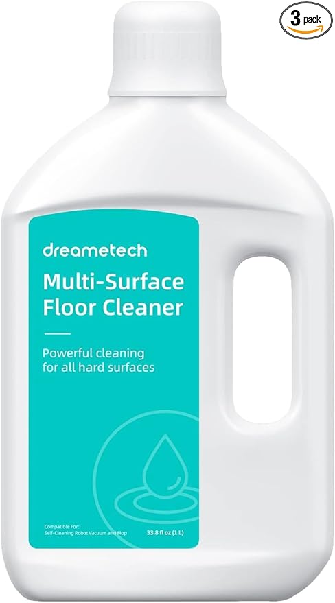 DREAME Floor Cleaning Solution Compatible with L10s Ultra/L20 Ultra/X50 Ultra/L10s Pro Ultra/X40 Ultra/L40 Ultra/X30 Ultra/L30 Ultra/D10 Plus/D10 Plus Gen 2/X40 Master/L10s Ultra Gen 2, (33.81 Fl Oz)
